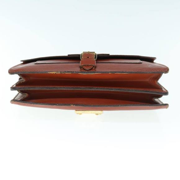 LOUIS VUITTON Epi Biface Hand Bag 2way Brown M52323 LV Auth 63093 - Picture 5 of 16